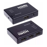 Mini Hub Dispositivo Hdmi Switch Comutador Seletor 3 Portas