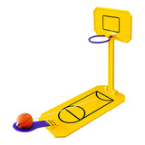 Mini Jogo De Basquete De Mesa, Brinquedo De Novidade Amarelo