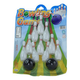 Mini Jogo Super Boliche Divertido Infantil Liso 10 Pinos