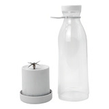 Mini Juicer Portátil Com Alça 400ml Branco/rosa Usb