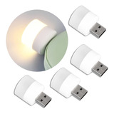 Mini Kit Com 4 Lâmpadas Led Portátil Usb Para Livros Pc Mac 