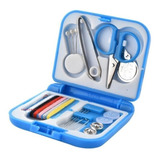 Mini Kit Costura De Bolso P/ Viagem C/ Tesoura Linha Agulha