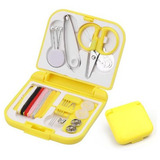 Mini Kit De Costura Para Viagem Mão Agulha Linha Tesoura