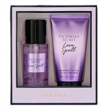 Mini Kit Victoria'secret Love Spell Body Splash +hidratante 75ml