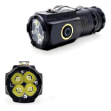 Mini Lanterna Edc Tática 3 Leds T12 Usb Jws 9.500.000 Lumens