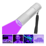 Mini Lanterna Profissional Fluorescente 9 Luz Led Uv Potente