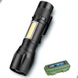Mini Lanterna Tática Police Usb Recarregável