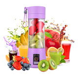 Mini Liquidificador Portátil Shake Suco+cabo Usb 110v/220v Cor Lilás