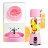 Mini Liquidificador Portátil Shake Sucos Maz-001 Cor Rosa