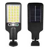 Mini Luminária Solar Refletore Parede 180w Sensor E Controle Cor Da Carcaça Preto 144 Cob Cor Da Luz Branco-frio 3.7v