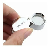 Mini Lupa 30x21mm Inox Relojoeiro Joalheiro Gota De Mão