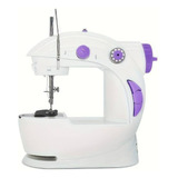 Mini Maquina De Costura Portátil Reta Bivolt Branca