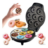 Mini Máquina De Fazer Donuts Rosquinhas 7 Furos 110v Top Cor Preto 110