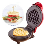 Mini Máquina De Waffles Coração Elétrico