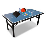 Mini Mesa Ping Pong Júnior 1003 Klopf + Kit 5002 + Capa