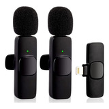 Mini Microfone Duplo Lapela Sem Fio C/clipe Omnidirecional