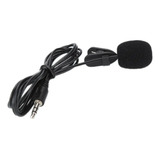 Mini Microfone P2 3.5mm Com Clip Stéreo 1,5m Celular Pc