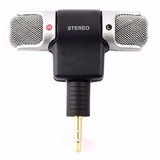 Mini Microfone Stéreo P2/p3 Celular Android iPhone Auxiliar