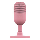 Mini Microfone Usb Ultracompacto Razer Seiren V3, Cor Rosa
