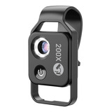 Mini Microscópio 200x Apexel Cpl Bolso Lupa Celular Tablet 