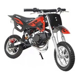 Mini Moto Cross Infantil Gasolina 2t 49cc Trilha Dirt Bike Cor Preto