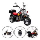 Mini Moto Elétrica 6v Recarregável Infantil Até 30kg Preto