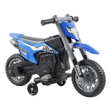 Mini Moto Elétrica Azul Ou Vermelha Infantil Cross 