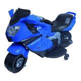 Mini Moto Elétrica Infantil 6v Importway C/ Luzes E Som Azul