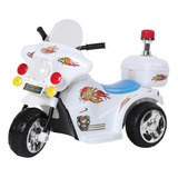 Mini Moto Eletrica Infantil Branca Motoca Som Super Linda 6v