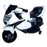 Mini Moto Elétrica Triciclo Criança Infantil Branca