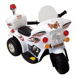 Mini Moto Triciclo Elétrico Infantil Policial 2 A 4 Anos Top