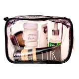 Mini Necessaire Transparente E Preta 15x12