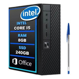 Mini Pc Cpu Intel Core I5 Ram 8gb Ssd 240gb Hdmi Wifi