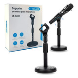 Mini Pedestal Suporte Mesa Microfone Estudio Youtuber Radio