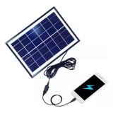 Mini Placa Painel Solar 6w/6v Carregador De Celular E Outros
