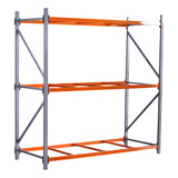 Mini Porta Pallet Paletes Palet Palete Inicial 200x180x80 Cor Laranja