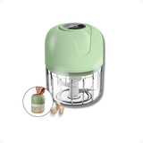 Mini Processador Alimentos Moedor Eletrico Alho S/fio 250ml