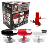 Mini Processador Triturador Manual De Alimentos 3 Laminas