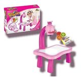 Mini Projetor Desenhos Brinquedo Educativo Infantil Rosa