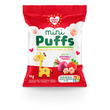 Mini Puffs Snack P/crianças Beterraba/morango 12