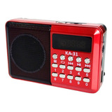 Mini Rádio Bolso Fm Bluetooth Portátil Display Recarregável