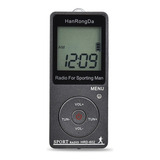 Mini Receptor De Rádio Portátil Fm/am Lcd Funcionando