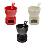 Mini Rechaud Fondue Em Porcelana -