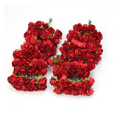 Mini Rosas C\144 Mini Vermelhas A Bela E A Fera Papel