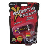 Mini Skate De Dedo Roxo Com Urubu - Extremo E Radical - Dtc
