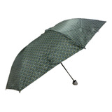 Mini Sombrinha Guarda Chuva Dupla Face Capa Verde Bolinha