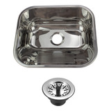 Mini Tanque Inox Meganox 40x34x19cm Válvula