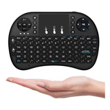 Mini Teclado Controle Wireless Usb Sem Fio Com Led Colorido