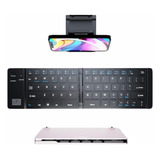Mini Teclado Sem Fio Bluetooth Universal Dobrável Portátil