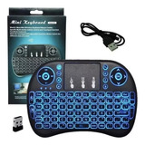 Mini Teclado Sem Fio Keyboard Wireless Iluminado Luz Led